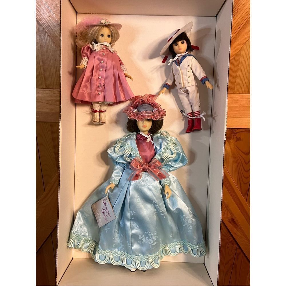 Suzanne Gibson "Gay 90's" Mother & Family Limited Edition Doll Set Original Box